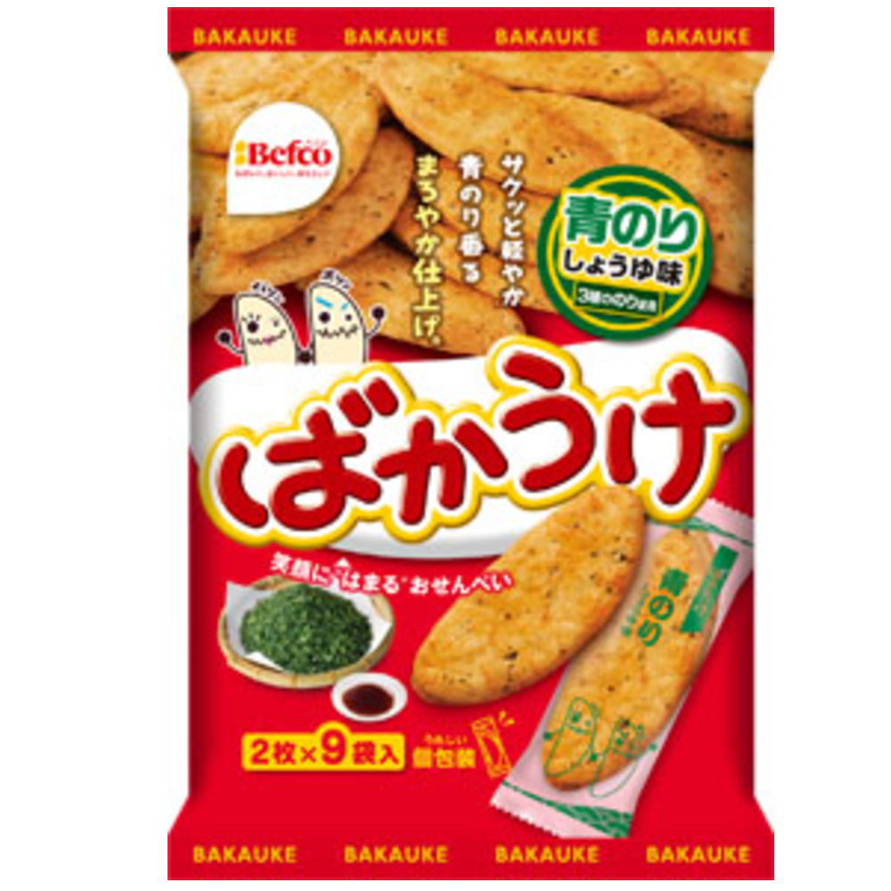 ばかうけ　青のりしょうゆ味
