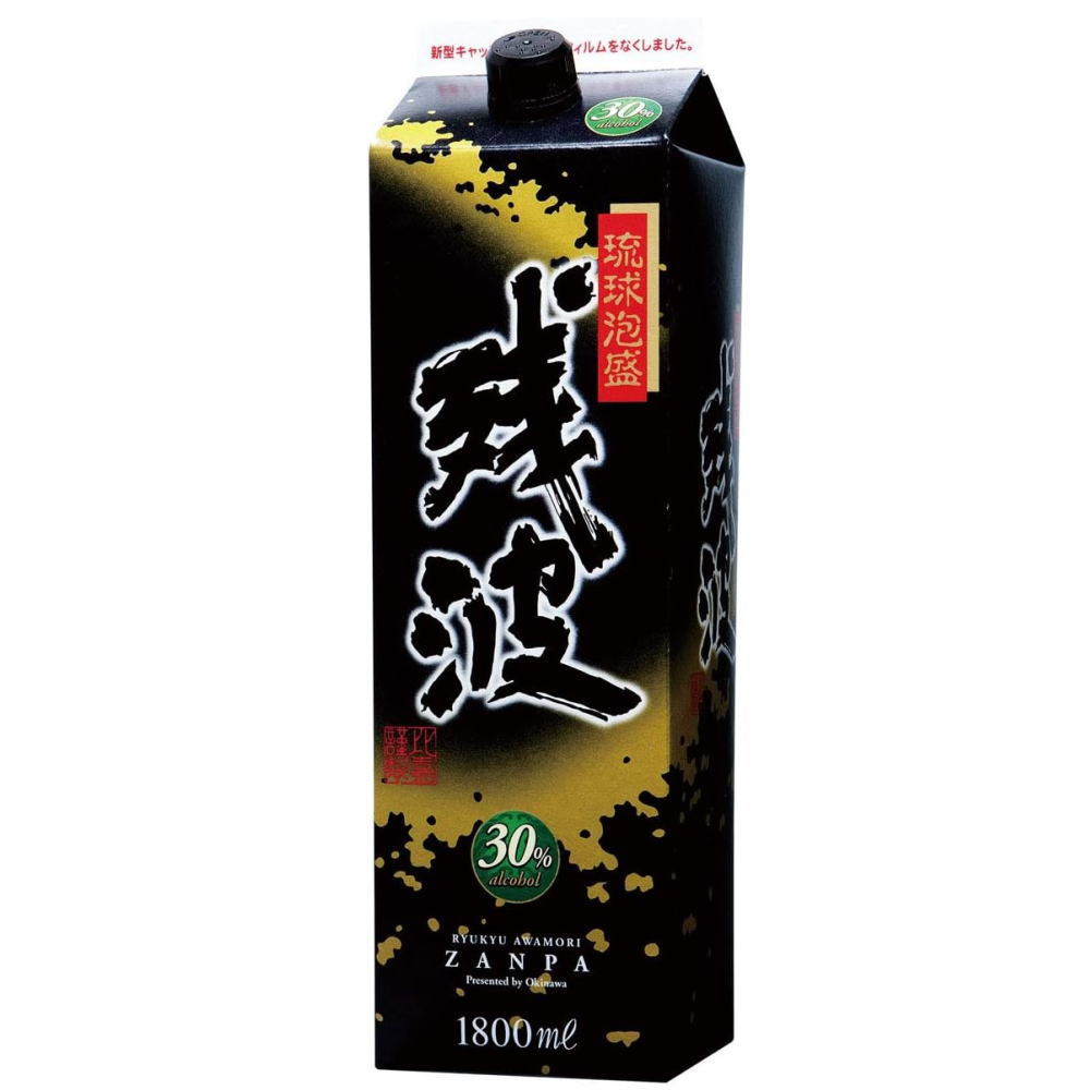 残波　ブラック　３０度　パック